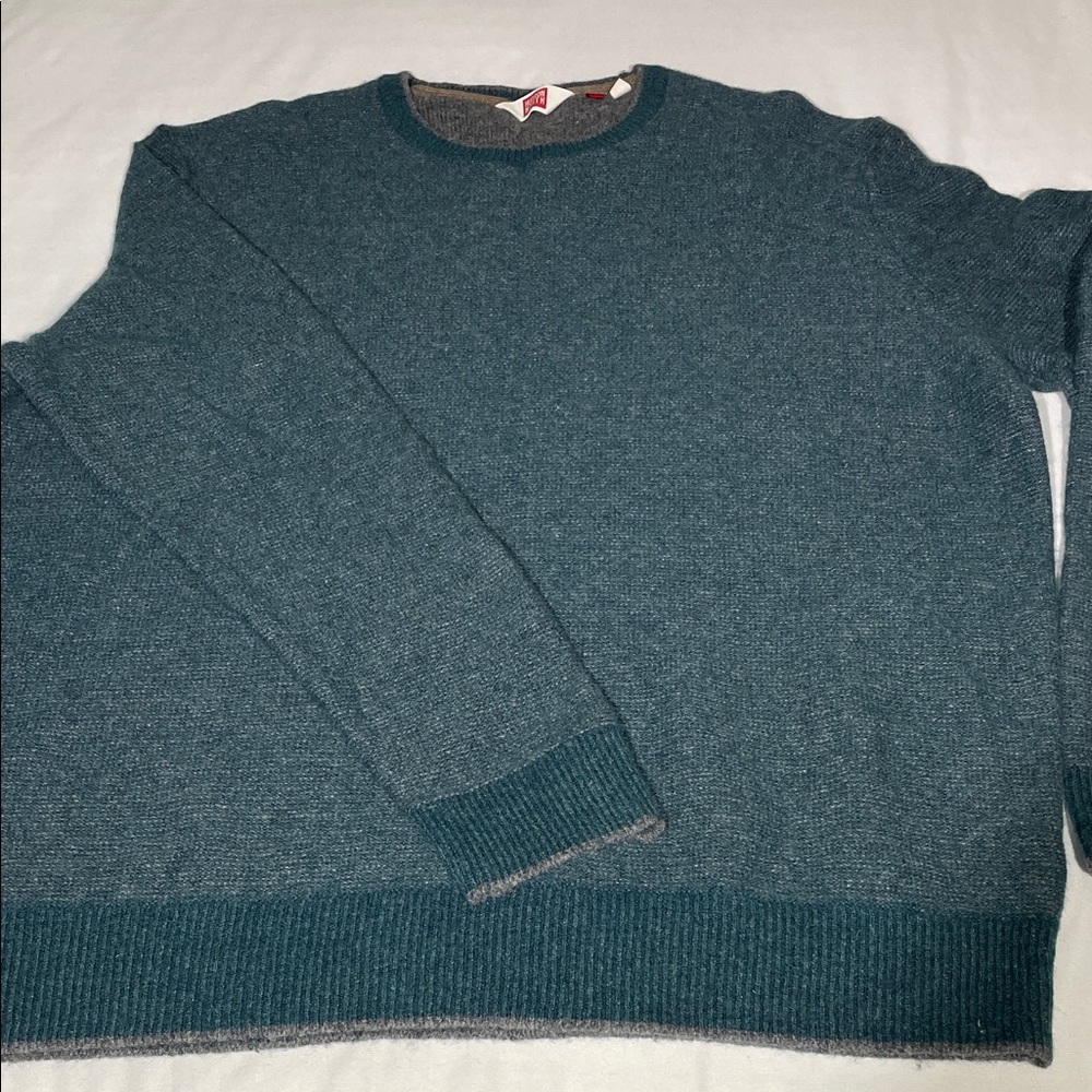 Hudson North Men's Teal Crewneck Sweater